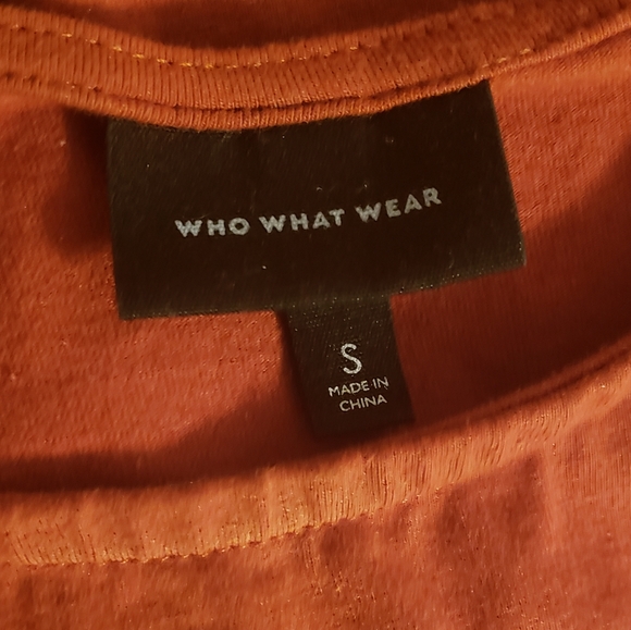 Donated! Burnt orange dress- Who What Wear - Picture 2 of 4